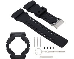 Allecto plus - Reservearmband horlogeband met horlogebehuizing, geschikt voor G Shock GA110 en GA100 modellen