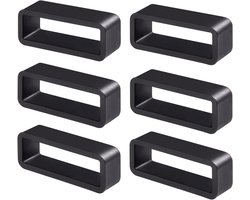 Allecto plus - Siliconen horlogebandhouder, 6 stuks lus voor 18 mm 20 mm 22 mm horlogeband - Handige accessoire