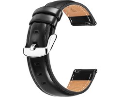 Allecto plus - Zachte Lederen Horlogebanden met Snelsluiting in Zwart, Bruin en Rood - Vervangende Banden voor Heren en Dames - Breedtes 12mm, 13mm, 14mm, 17mm, 18mm, 19mm, 20mm, 22mm