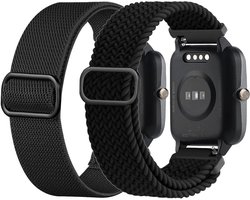 Allecto Premium - Elastische Nylon Horlogeband voor Veryfitpro ID205L - 19mm Loop - Geschikt voor Willful, YAMAY, SW020, SW021, SW023, SW025, ID205S, ID205UFitpolo - Comfortabele en Duurzame Horlogeband