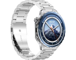 Allecto- Roestvrij stalen horlogeband - Klassiek - Slijtvast - Zilver - Casual - Standaard ontwerp - Klapsluiting - OnePlus Watch 3 - Niet waterbestendig - Geschikt voor alle gelegenheden.