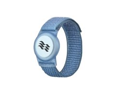 Armband geschikt voor AirTag - Kinderarmband - Airtag armband - Polsbandje - 1 stuk - 17CM - Blauw - Armband geschikt voor Apple AirTag - Met Klittenband - One size - CHPN