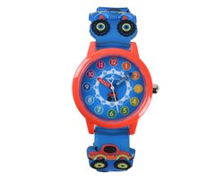 Auto Horloge – Horloge Jongens – Kinderhorloge – Educatief Horloge - Leren Klokkijken