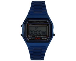 Coolwatch Horloge CW.382 Digital staal 5 ATM blue