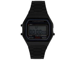 Coolwatch Horloge CW.383 Digital staal 5 ATM black