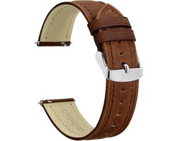 Cosensi - Lederen Horlogebanden voor Mannen - XL Vervangende Band voor Grote Polsen - 18 mm, 20 mm, 22 mm, 24 mm - Extra Lang - Duurzaam en Stijlvol