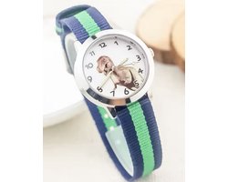 Dino horloge nylon bandje
