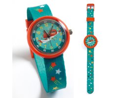 Djeco Kinderhorloge Superheld | Blauw