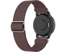 Elastic Adjustable 18mm Nylon Watch Band - Smoky Purple - Compatible with Garmin Venu 2S/Venu 3S/Vivoactive 4S/Vivomove 3S/Forerunner 255S/255S Music/Forerunner 265S