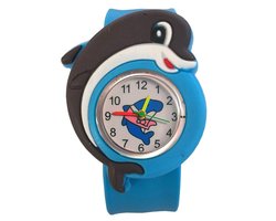 Fako Bijoux® - Kinderhorloge - Slap On Mini - Dolfijn - Lichtblauw