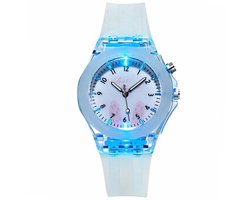 Fako - Kinderhorloge - Siliconen - Light - 38mm - Love Carrot - Wit