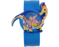 Fako® - Kinderhorloge - Slap On Mini - Dinosaurus - Blauw