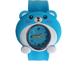 Fako® - Kinderhorloge - Slap On - Muis - Blauw
