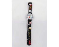 kleding - schoenen - accessoires - meisjes/jongens - horloge - Quartz - kinder - voetbal - siliconen - sieraad - accessoires