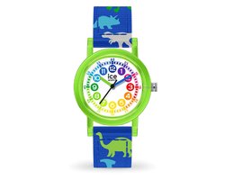 Ice Watch ICE learning - Green dinosaur 024501 Horloge - Nylon - Blauw - Ø 28 mm