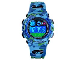Kinderhorloge – Chronograaf – Waterdicht – Sports Watch Kids – Army Blue -Giftbox