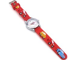 Kinderhorloge - quartz - auto’s - rood