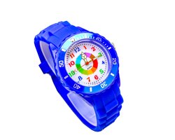 Kinderhorloge Regenboog – Jongens – Meisjes – Siliconen Bandje – Blauw