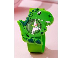 Klaparmband horloge Dinosaurus