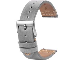 Orivio - Leren horlogeband met zachte sluiting - Vervangende bandjes voor heren en dames - 18mm 19mm 20mm 21mm 22mm.