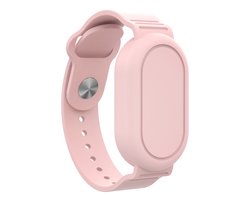 Premium Armband geschikt voor Samsung Smarttag 2 | horloge voor Kinderen met Sluiting | Smarttag2 sleutelhanger Hoesje Kind | Polsband GPS Horloge Kind | Trackers Band | Kinder Horloge | Peuter | GPS Horloge Senioren - roze