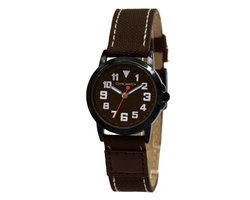 Prisma Horloge CW.247 Jongens Jort Canvas Bruin