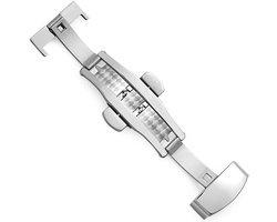"Roestvrij Stalen Vouwsluiting, Vervangende Gesp voor Horlogeband - 18 mm Breedte"
