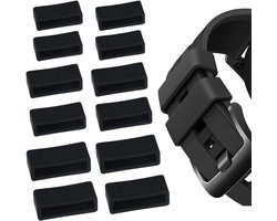 Siliconen horlogeband-lussenset - 12 stuks in 3 maten - Vervangende en houderset voor polshorloges - 18/20/22 mm