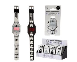 Star Wars Stormtrooper digitaal horloge - Met led - Rubber - Merchandise - Kinderen en volwassenen