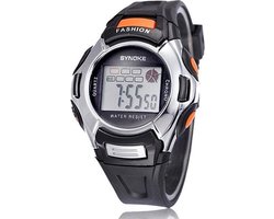 Synoke - Horloge - 38 mm - Rubber - Zwart