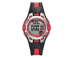 Tekday 653944 digitaal horloge 37 mm 100 meter zwart/ rood
