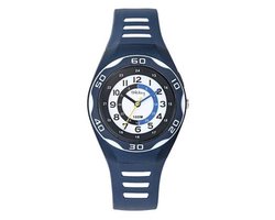 Tekday-horloge-34MM-Wit/blauw-Waterdicht-Analoog-Achtergrond verlichting