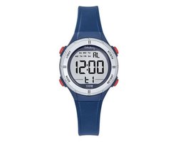 Tekday-Horloge-Unisex-Kinderhorloge-Digitaal-Alarm-Stopwatch-Timer-Datum-Backlight-10ATM waterdicht-Zwemmen-Sporten-32MM-Blauw/Zilver