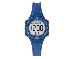 Tekday-Horloge-Unisex-Kinderhorloge-Digitaal-Alarm-Stopwatch-Timer-Datum-Backlight-10ATM waterdicht-Zwemmen-Sporten-32MM-Rood/Blauw