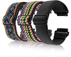 Thelau - Vervangbare Stretch Nylon Horlogeband voor Smartwatches