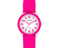 Timex Time Teacher TW2W92200 Horloge - Siliconen - Roze - Ø 30 mm
