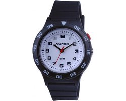Zwart Xonix kinderhorloge met verlichting waterdicht