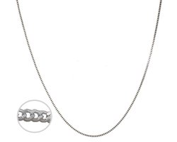 925 Zilveren Ketting Kinderketting in Gourmette Schakel 1 mm - 38cm