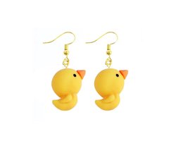 Akyol - Eenden oorbellen- Paars - Bad eend oorhangers -Cadeau - sieraad - Eendjes - dieren oorbellen - dieren - Sieraad - oorbel - oorhangers – cadeau-carnaval - gift