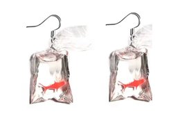 Akyol - vis oorbellen- oranje - goudvissen - vis oorhangers -Cadeau - sieraad - iris - dieren oorbellen - dieren - vis - Sieraad - oorbel - oorhangers boerderij – cadeau-carnaval - gift