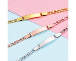 Baby/Kinder Armbandje Met Naam | Rosegoud | RVS | Carlos