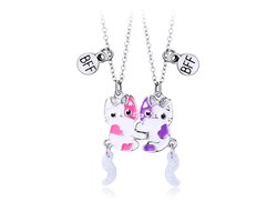 BFF Ketting Voor 2 - Vriendschapsketting Poesjes - Best Friends Ketting - Kasey