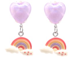Clip On Oorbellen Kinderen - Regenboog - Kleurrijk Cadeau