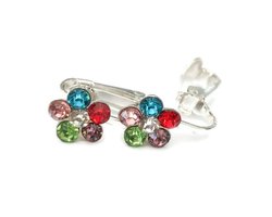 Clip Oorbellen Kinderen - Oorclips - Bloem - Glitter- Regenboog - Knopje - MNQ bijoux