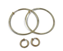 Clip Oorbellen - Oorclips - Oorringen - Clipoorringen - Goud - 6 cm - 1,5 cm - MNQ bijoux