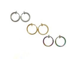 Clip Oorbellen - Oorclips - Regenboog ringetjes - MNQ bijoux