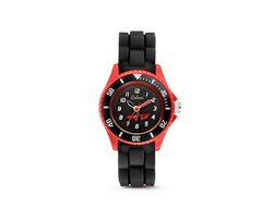 Colori Kidz 5-CLK060 Kinderhorloge met Racewagen - Siliconen Band - Ø 30 mm - Zwart