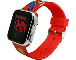 Disney 5-DIS031 Super Mario Kinderhorloge met LED Display voor datum en tijd - Rood