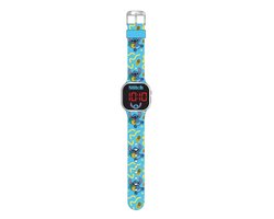 Disney 5-DIS034 - Lilo & Stitch - Kinderhorloge Met LED Display Voor Datum en Tijd - Blauw