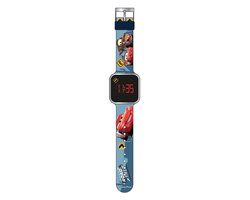 Disney Cars LED Kinderhorloge – Digitaal LED-display – Siliconen Band – Voor Kinderen